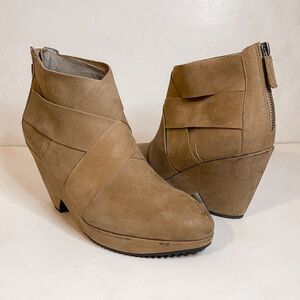 Eileen Fisher Dream Woven Ankle Bootie Size 8.5